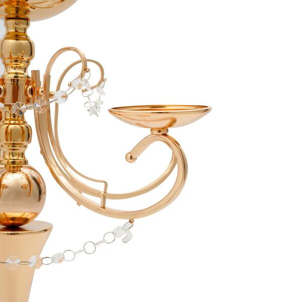thumbnail image 2 of 2Pcs Gold Chandelier Frames – 8.6" DIY Wedding Party Centerpiece Decor 2 of 2
