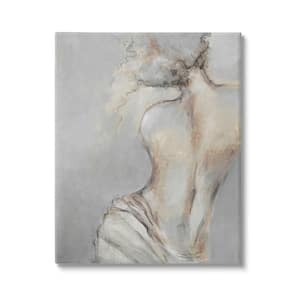 Traditional Portrait Nude Woman Baroque Painting Design by Liz Jardine Unframed People Art Print 48 in. x 36 in.