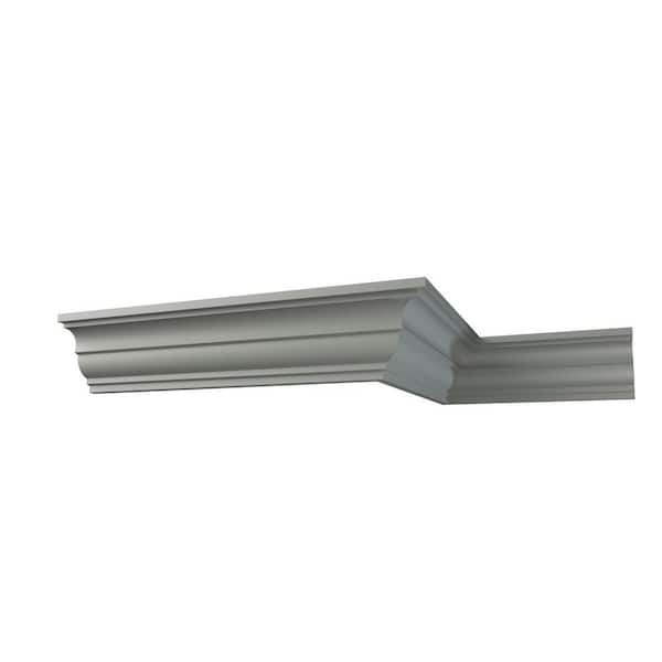 Ekena Millwork Enzo 2.5 in. D x 4 in. W x 96 in. L Polyurethane Crown Moulding