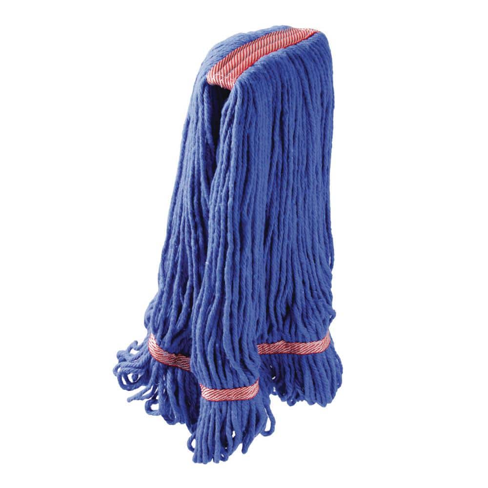 Libman Large String Mop Blended Looped-End Wet Mop Head (Blue