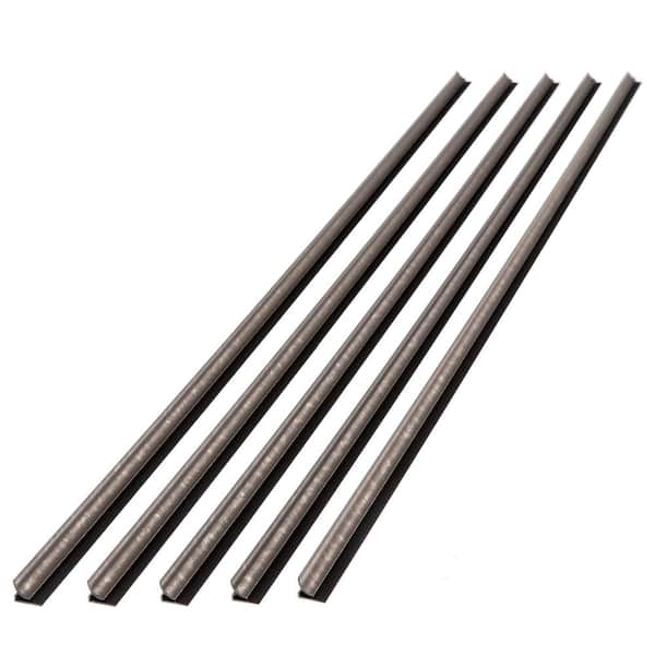 Fasade Galvenized Steel 47 in. Vinyl Backsplash Accessory Inside Corner Trim (5-Pack)