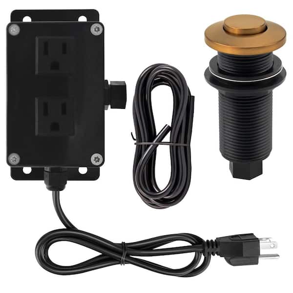 Westbrass Garbage Disposal Air Switch Kit 1-Pack in Brushed Bronze
