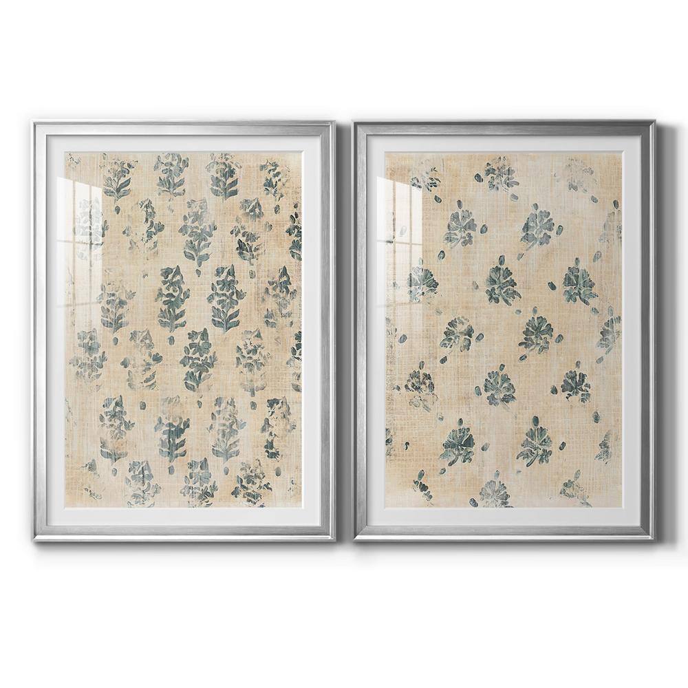 Vintage Blockprint I by Wexford Homes 2-Pieces Framed Abstract Paper Art Print 26.5 in. x 36.5 in. price history on PriceWatchPro