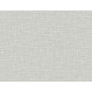 60.75 sq. ft. Tedlar Cool Steel Grasmere Weave High Performance Vinyl Unpasted Wallpaper Roll