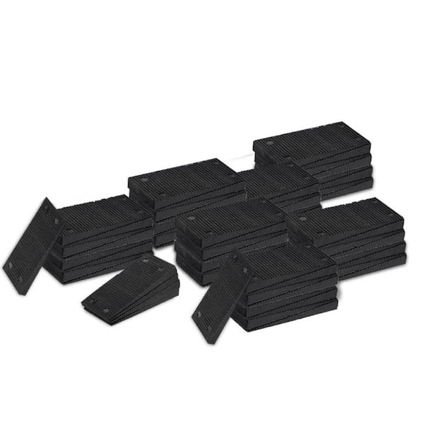 Afoxsos 200 Pieces Plastic Shims, Multi Purpose Plastic Shims for Leveling, Heavy Duty Composite in Black