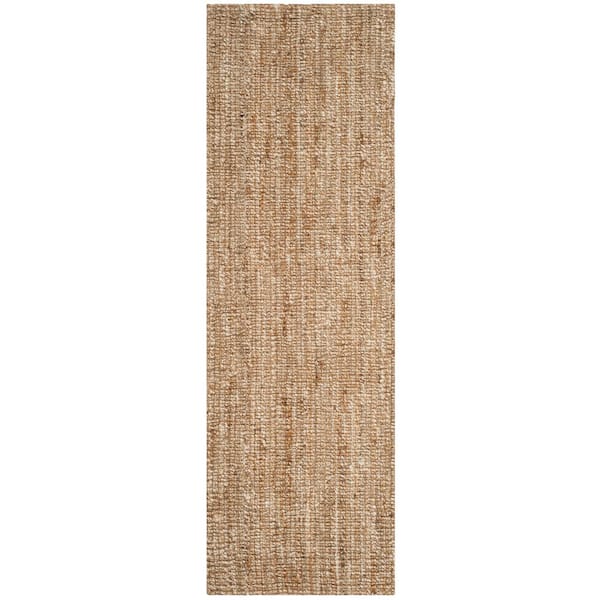 SAFAVIEH Natural Fiber Beige/Ivory 3 ft. x 20 ft. Solid Runner Rug