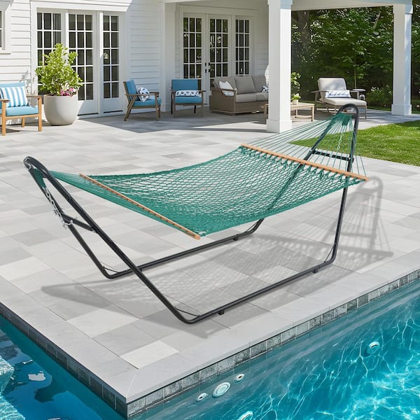 Lazy Daze Hammocks 141 x 57 in. Hand Woven Cotton Hammock, 12 ft