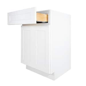 Newport Ready to Assemble White Plywood Shaker Base Kitchen Cabinet 24 in. W x 24 in. D x 34.5 in. H
