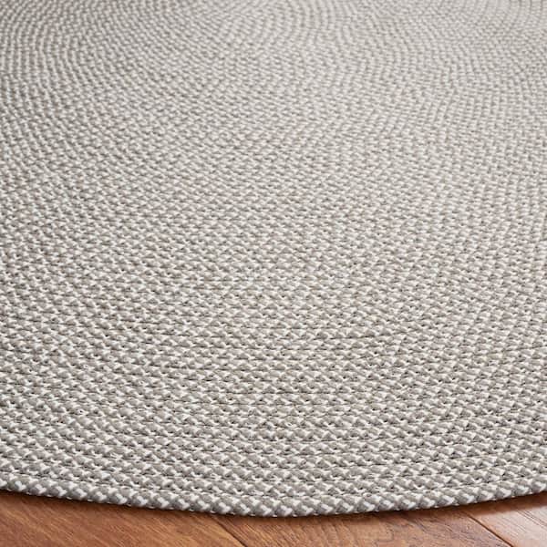 SAFAVIEH Braided Dark Green 3 ft. x 3 ft. Abstract Round Area Rug  BRD402Y-3R - The Home Depot