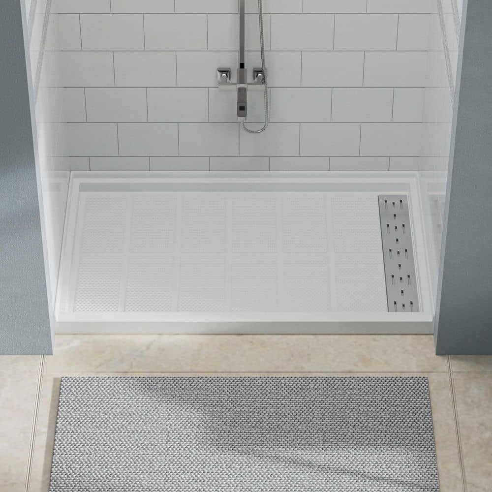 30 in. L x 60 in. W Alcove Shower Pan Base with Right Hand Drain price history on PriceWatchPro