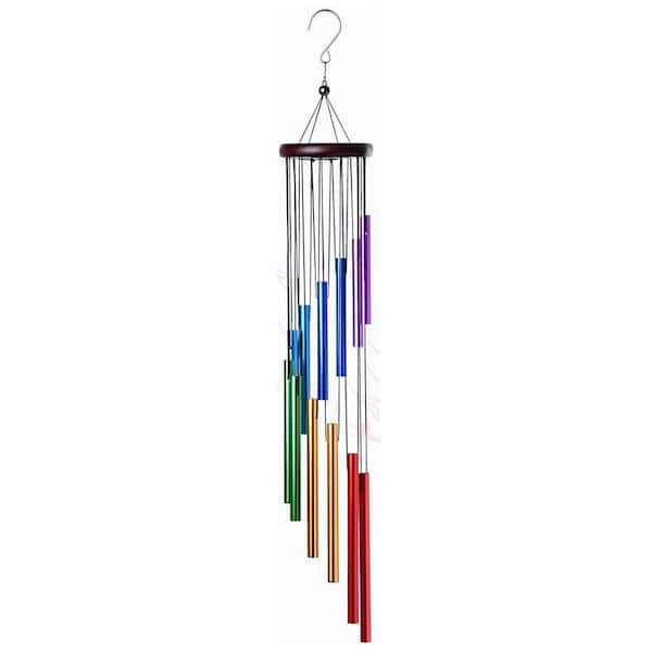 Outdoor Colorful Wind Chimes for Outside with 12 Aluminum Tubes for Garden Patio Balcony and Home Decor