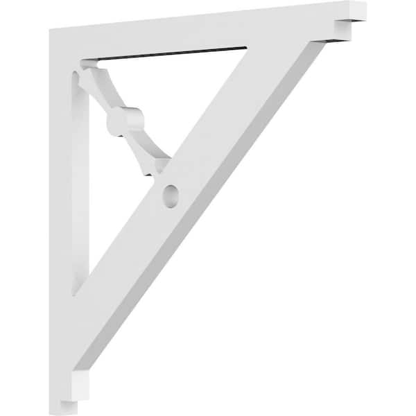 Ekena Millwork 5/8 in. W x 10 in. H x 10 in. D PVC Artisan Bracket