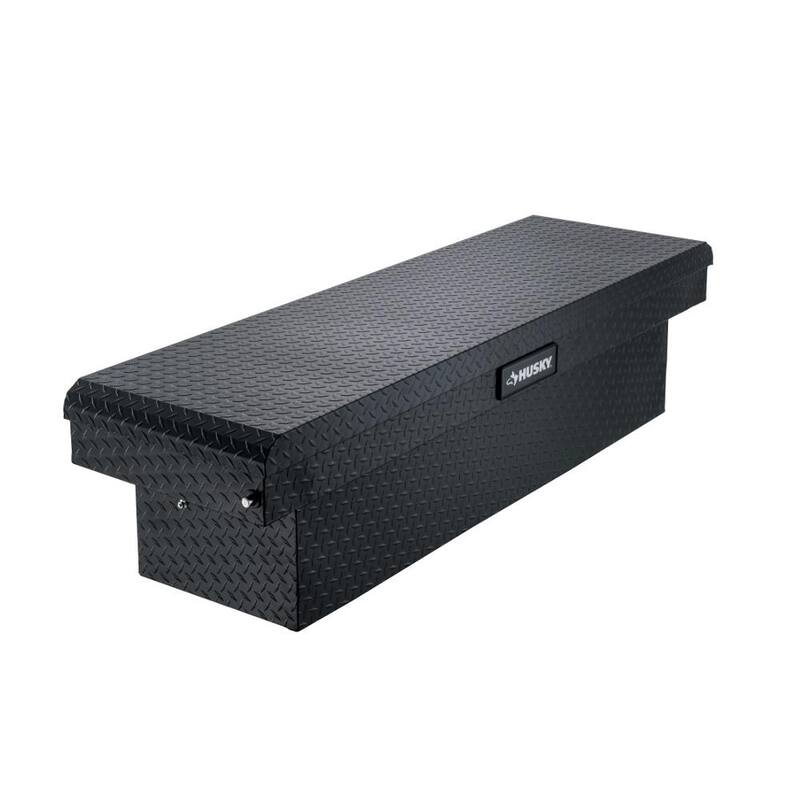 71.36 in. Matte Black Aluminum Full Size Crossbed Truck Tool Box