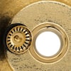 3.5 in. Deluxe Garbage Disposal Drain with Basket, Polished Brass
