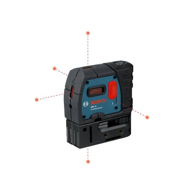 Bosch GPL 5 S 100 ft. 5 Point Plumb and Square Laser Level Self Leveling with Hard Carrying Case - 2