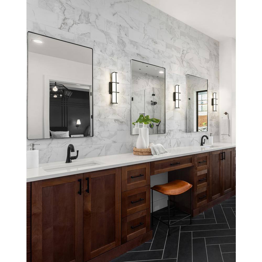 Harrison Matte Black Dimmable LED Vanity Light