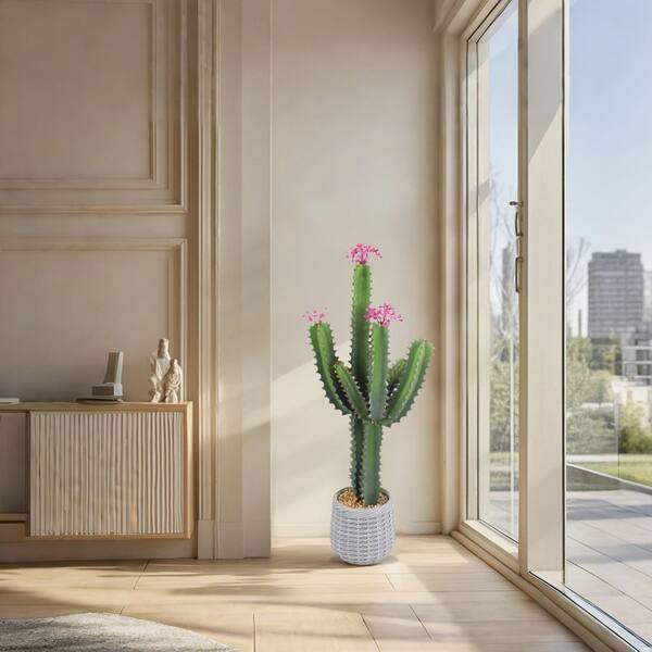 Gravee 3Ft（36In）Tall Artificial Cactus Fake Big Cactus Plants
