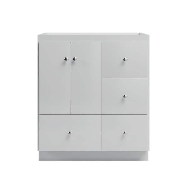 Simplicity by Strasser Slab 30 in. W x 21 in. D x 34.5 in. H Bath Vanity Cabinet without Top in Dewy Morning