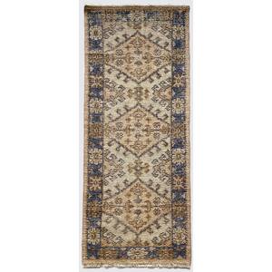 Rust, Ivory Chalet Rug 2.8 ft. x 8 ft. Rectangle Wool, Cotton, and Polyester Stair Runner