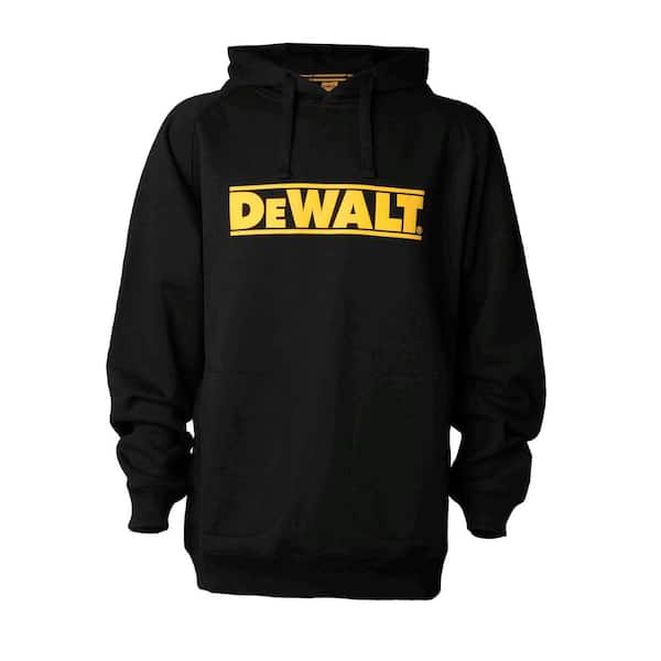 DEWALT Logan Men's Size XL Black Cotton/Polyester Water Resistant Hooded  Sweatshirt 50075-001-XL - The Home Depot