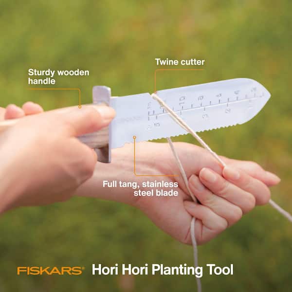 Fiskars Hori Hori 7 In. Stainless Steel Blade Wood Handle