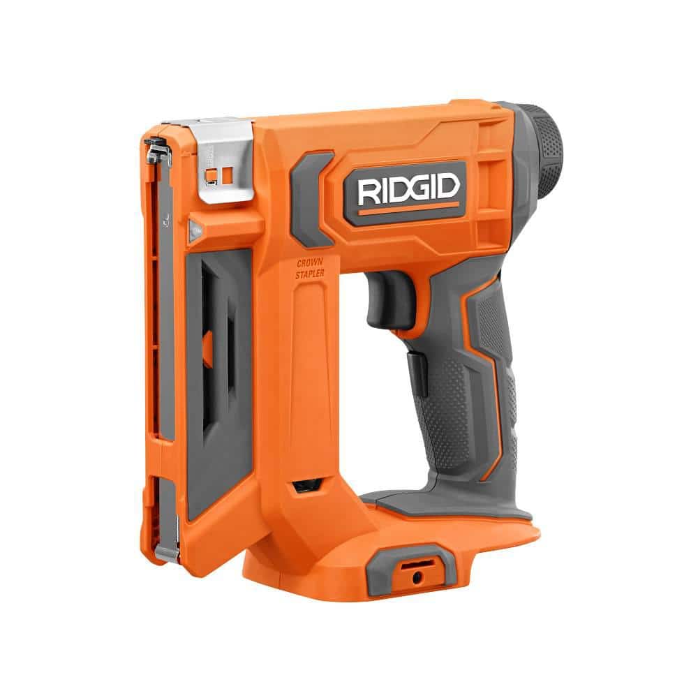 Ridgid 18V Cordless 3/8 in. Crown Stapler with 2AH Battery