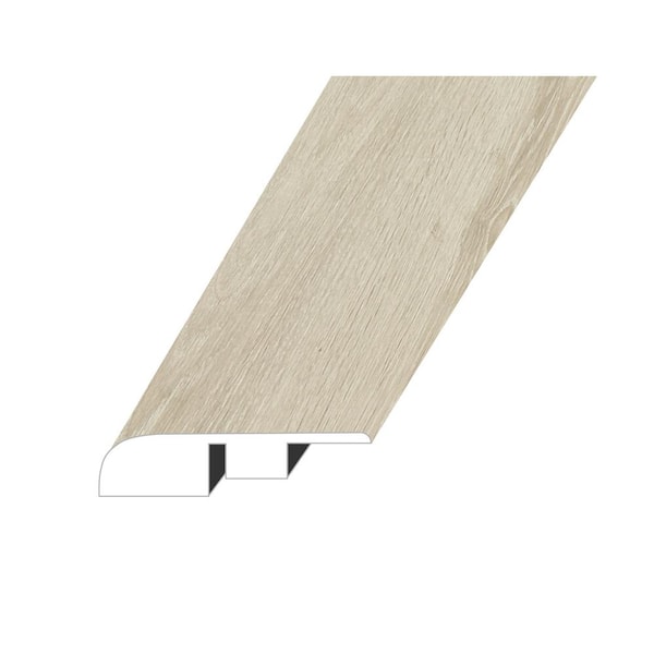 Montserrat Lineage Lumen Ash 0.6 in. Thick x 1.4 in. W x 94.5 in. L HDF Waterproof Laminate Embossed Wood Look End Cap Molding