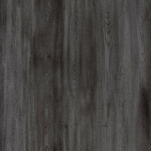 GlueCore Classic Slate Gray 22 MIL x 7.3 in. W x 48 in. L Glue Down Waterproof Luxury Vinyl Flooring (39 sqft/case)