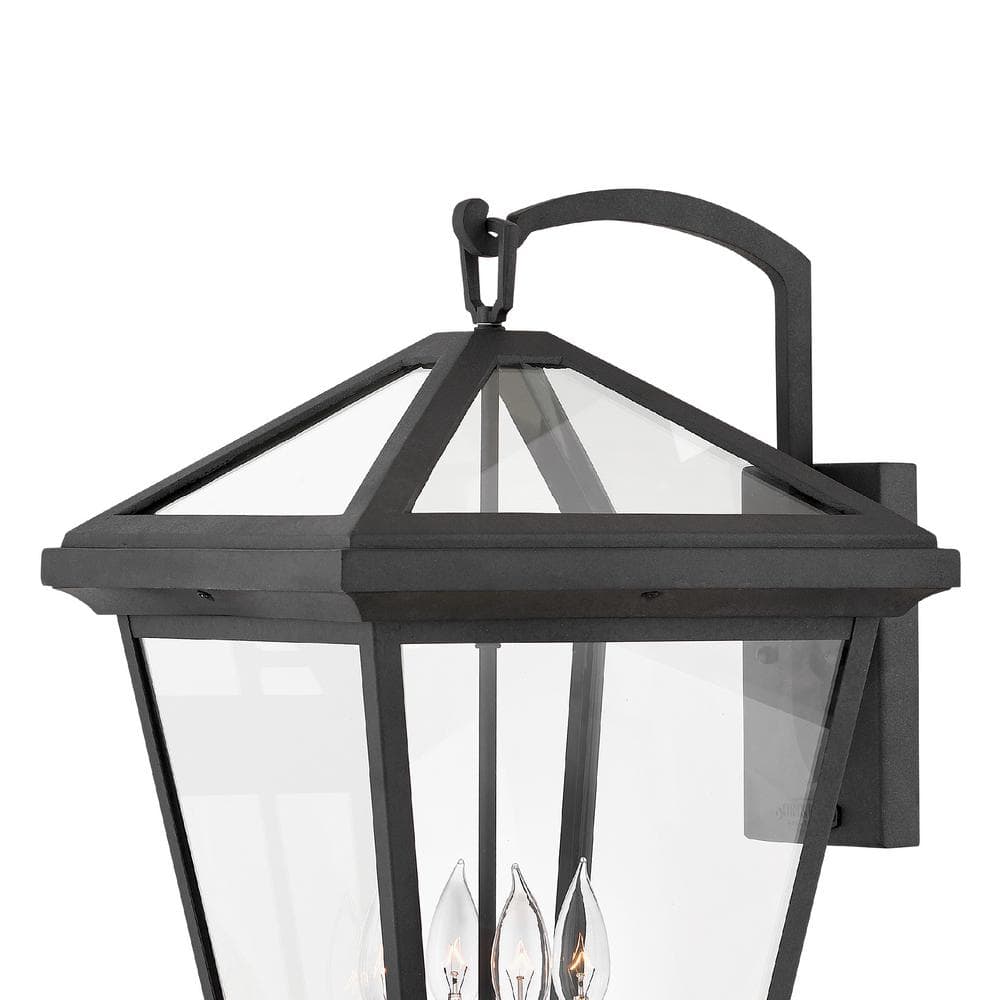 Estate Series Alford 4-Light Outdoor Wall Lantern in Museum Black