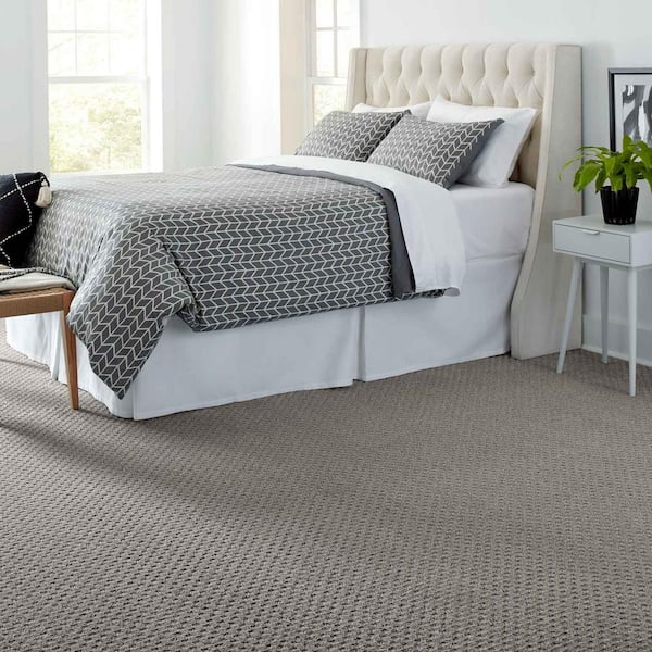 Shiloh Point  - Pavestone - Gray 40 oz. Triexta Pattern Installed Carpet
