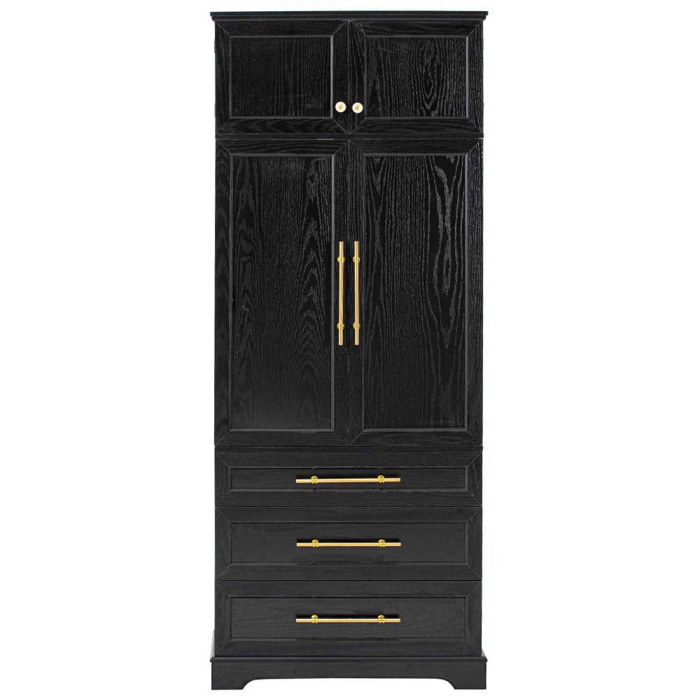 XUJMK 32 in W x 16 in D x 78 in H Linen Cabinet, Kitchen Pantry