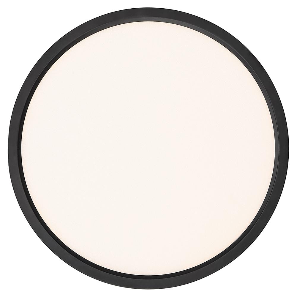 Elegant 15" Bronze & Nickel LED Flush Mount for Indoor/Outdoor