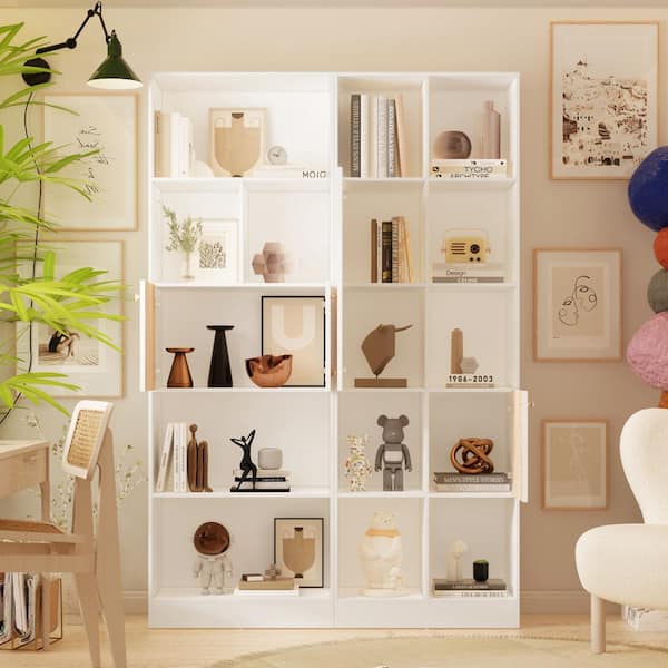 White display store shelving