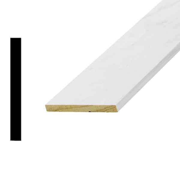 Woodgrain Millwork WM 2631 1/4 in. x 2-1/2 in. Primed Finger-Jointed Pine Lattice Moulding