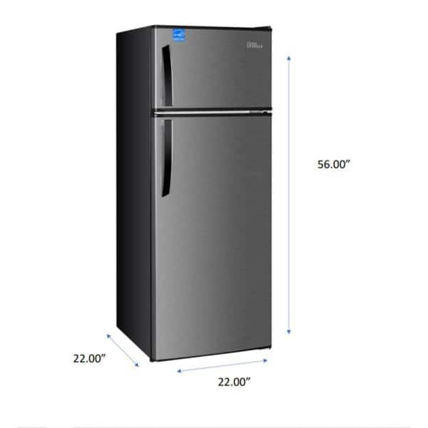 Compact Silver Energy Star Top Freezer Refrigerator