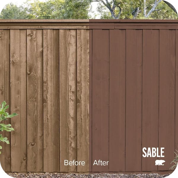 1 gal. #SC-135 Sable Solid Color House and Fence Exterior Wood Stain