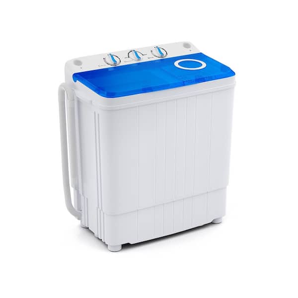 1.7 cu. ft. Portable All-in-One Washer Dryer Combo in Blue with Timer Control