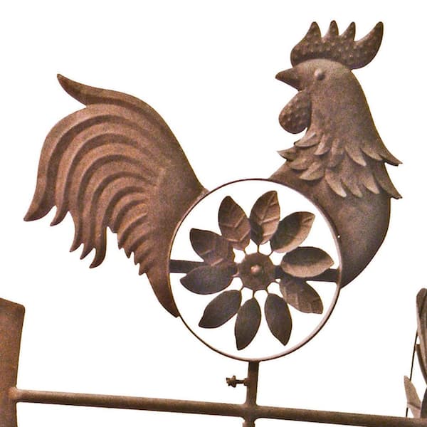 Half Metal Windmill Farmhouse Rooster Decorative Wood Wall Hook Rack, One  Size - Jay C Food Stores