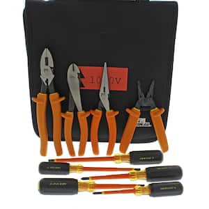 9-Piece 1000-Volt Insulated Tool Kit with Bag