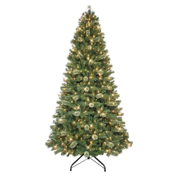 9 ft. Pre-Lit Teton Pine Artificial Christmas Tree with 800 LED Lights