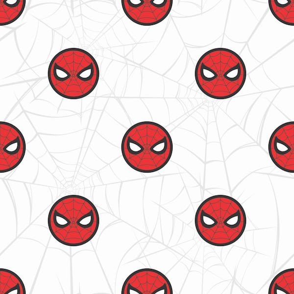 RoomMates Spider-Man Icon Red Vinyl Peel and Stick Matte Wallpaper 28.18 sq. ft.