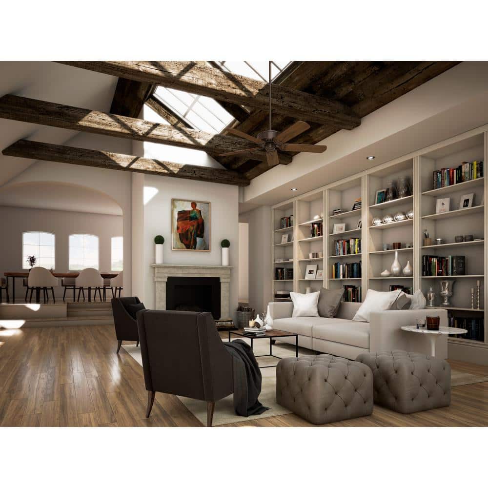 Panama DC 54 in. Indoor Brushed Cocoa Bronze Ceiling Fan with Remote For Bedrooms price history on PriceWatchPro