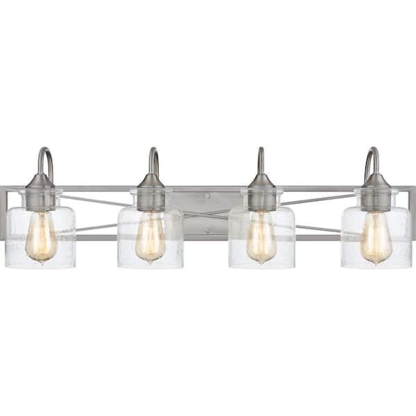 Quoizel Bartley 32.25 in. 4-Light Brushed Nickel Vanity Light
