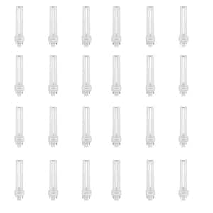18W Equiv PL CFLNI Quad Tube 4-Pin Plug-in G24Q-2 Base Compact Fluorescent CFL Light Bulb, Soft White 2700K (24-Pack)