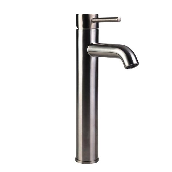 Fontaine Single Hole Single-Handle Vessel Bathroom Faucet in Brushed Nickel