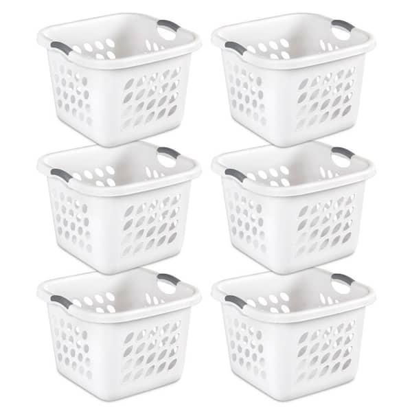 Sterilite Ultra Square Laundry Basket with Titanium Inserts (6-Pack)