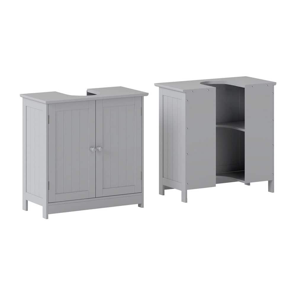 23.50 in. W Bath Vanity Cabinet without Top in Light Gray with 2 Doors and Adjustable Shelf Unassembled price history on PriceWatchPro