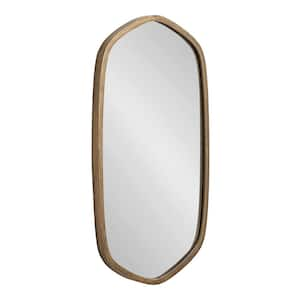 McLean 20 in. W x 36 in. H Metal Gold Hexagon Modern Framed Decorative Wall Mirror