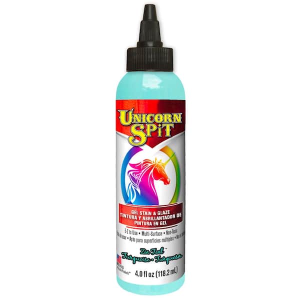 Unicorn Spit 4 fl. oz. Zia Teal Gel Stain and Glaze Bottle (6-Pack), Blue