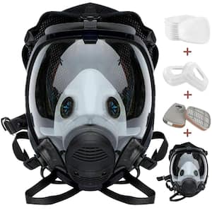 Reusable Full Face Cover 15 in 1, Full Face Respirator, Paint Face Cover for Painting,Paint spary, Chemical,Woodworking